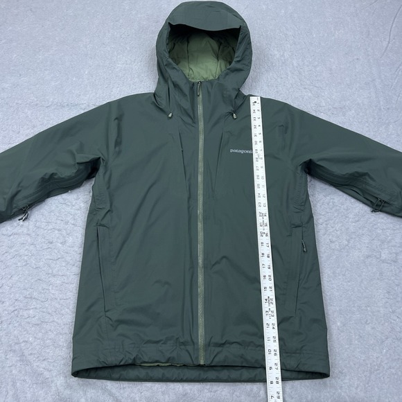 Patagonia Men's Stretch Nano Storm Jacket Small Green H2No Hooded Full Zip Coat - Picture 11 of 15